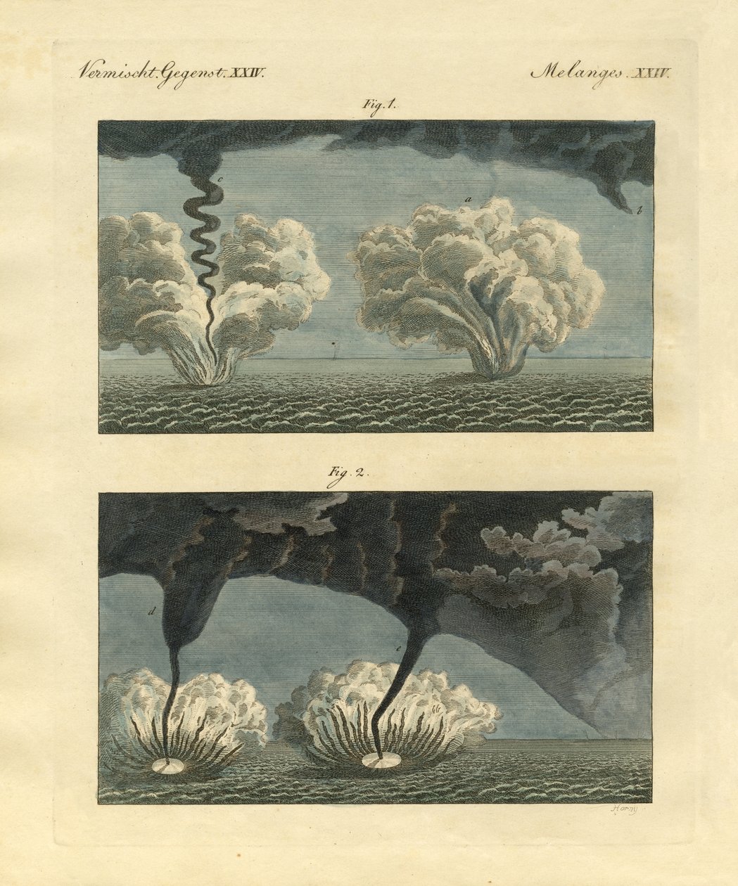 Waterspouts by German School