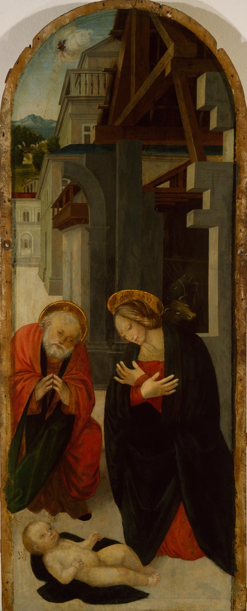 Adoration of Infant Jesus by Gerolamo Giovenone
