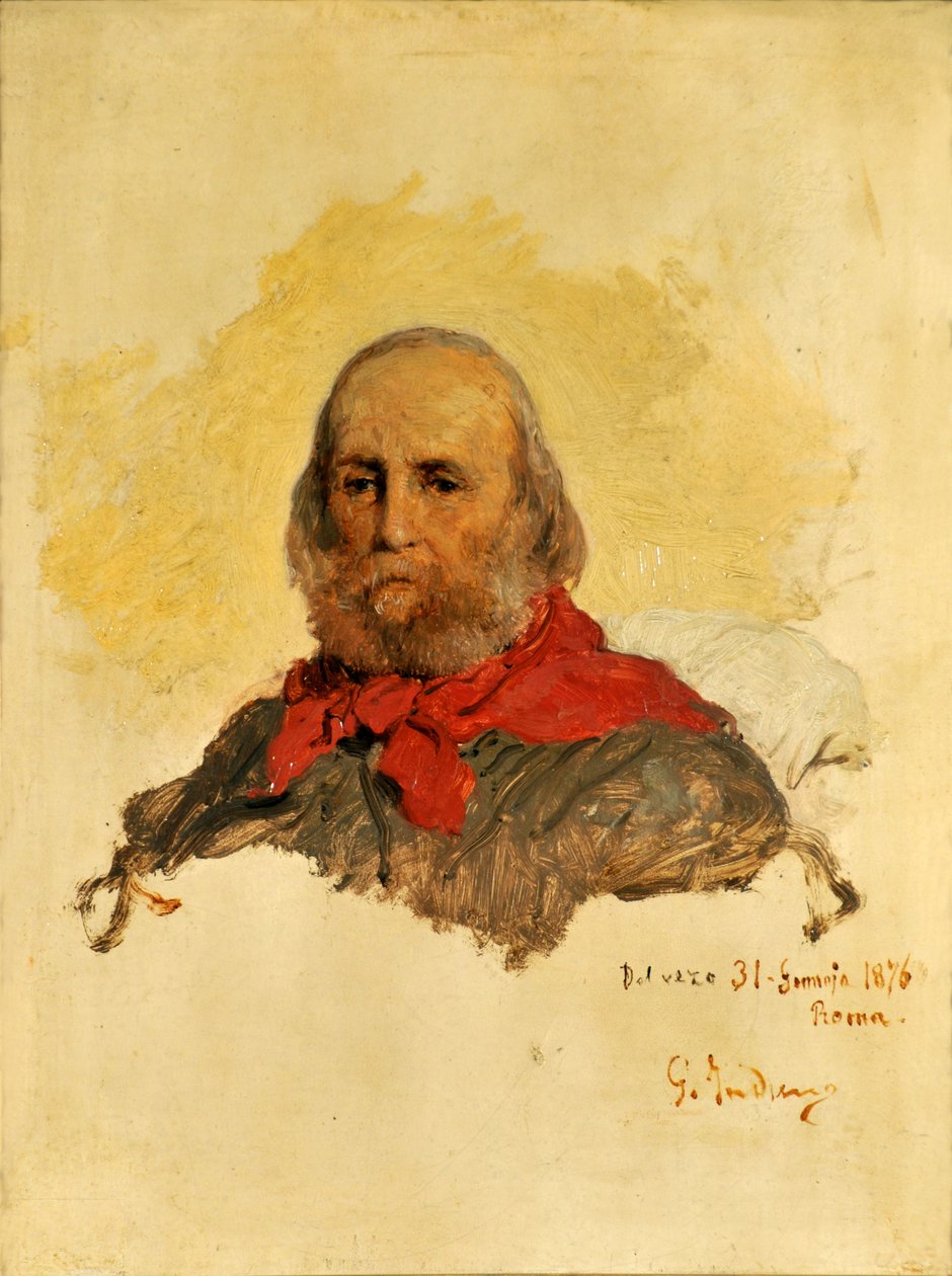 Portrait of Giuseppe Garibaldi by Gerolamo Induno