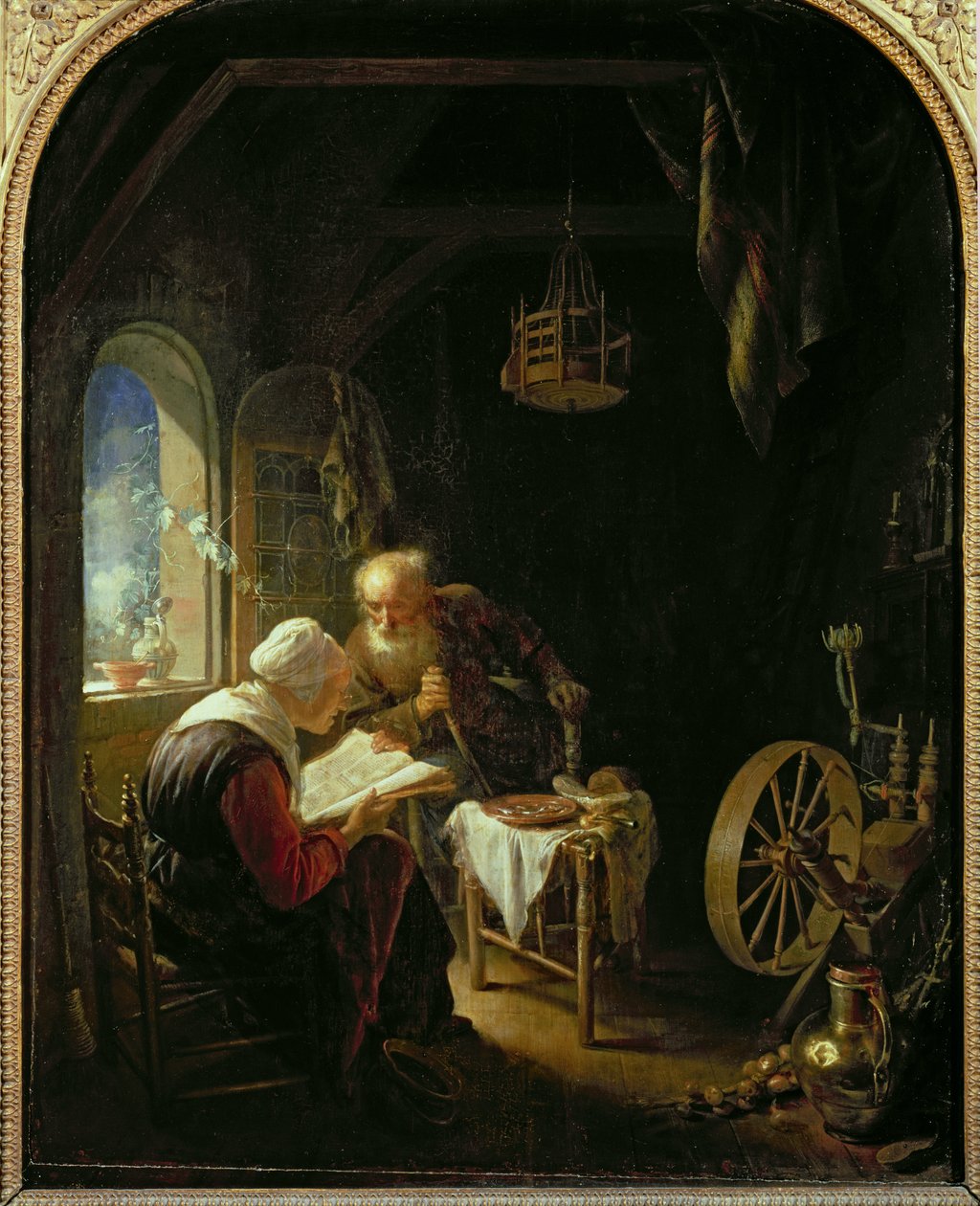 The Bible Lesson, or Anne and Tobias by Gerrit Dou