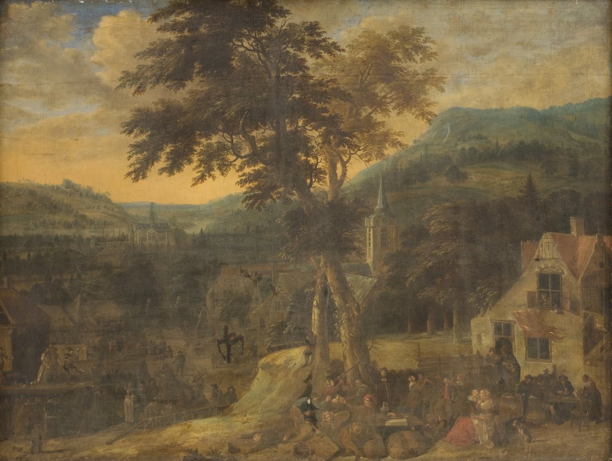 A Village Celebration by Gerrit Battem