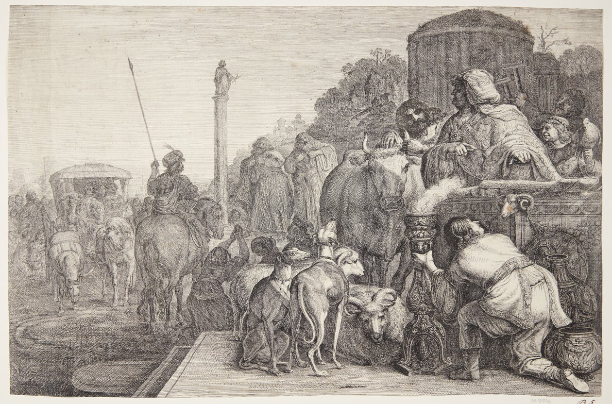 Paul and Barnabas in Lystra by Gerrit Claesz. Bleker