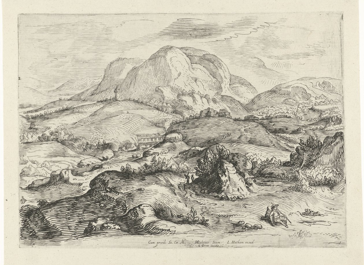 Mountain Landscape by Gerrit Gauw