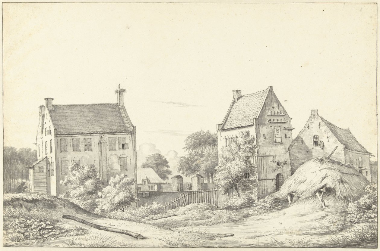 The House Vroonestein near Jutphaas by Gerrit Lamberts