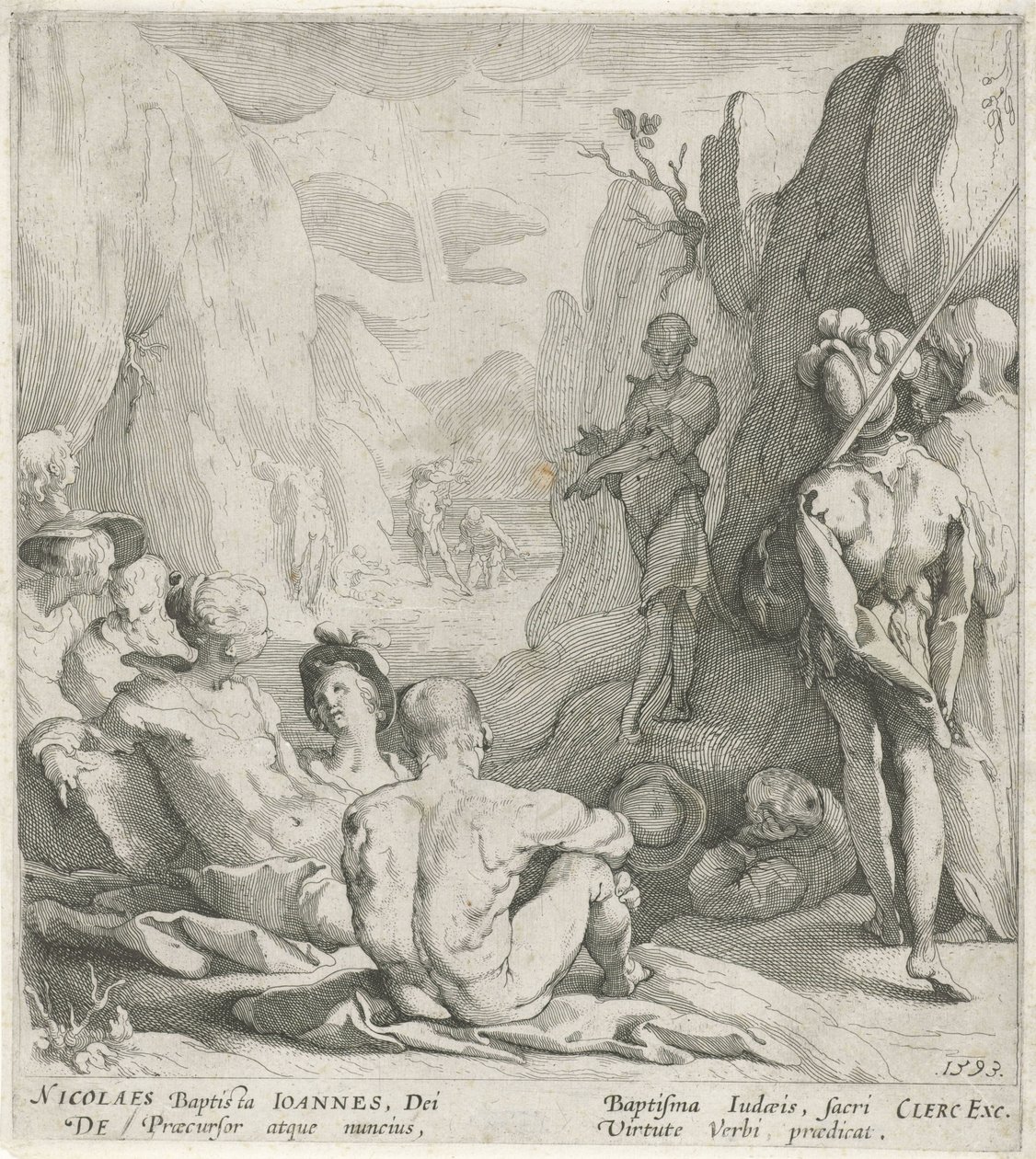 Preaching of John the Baptist by Gerrit Pietersz. Sweelink