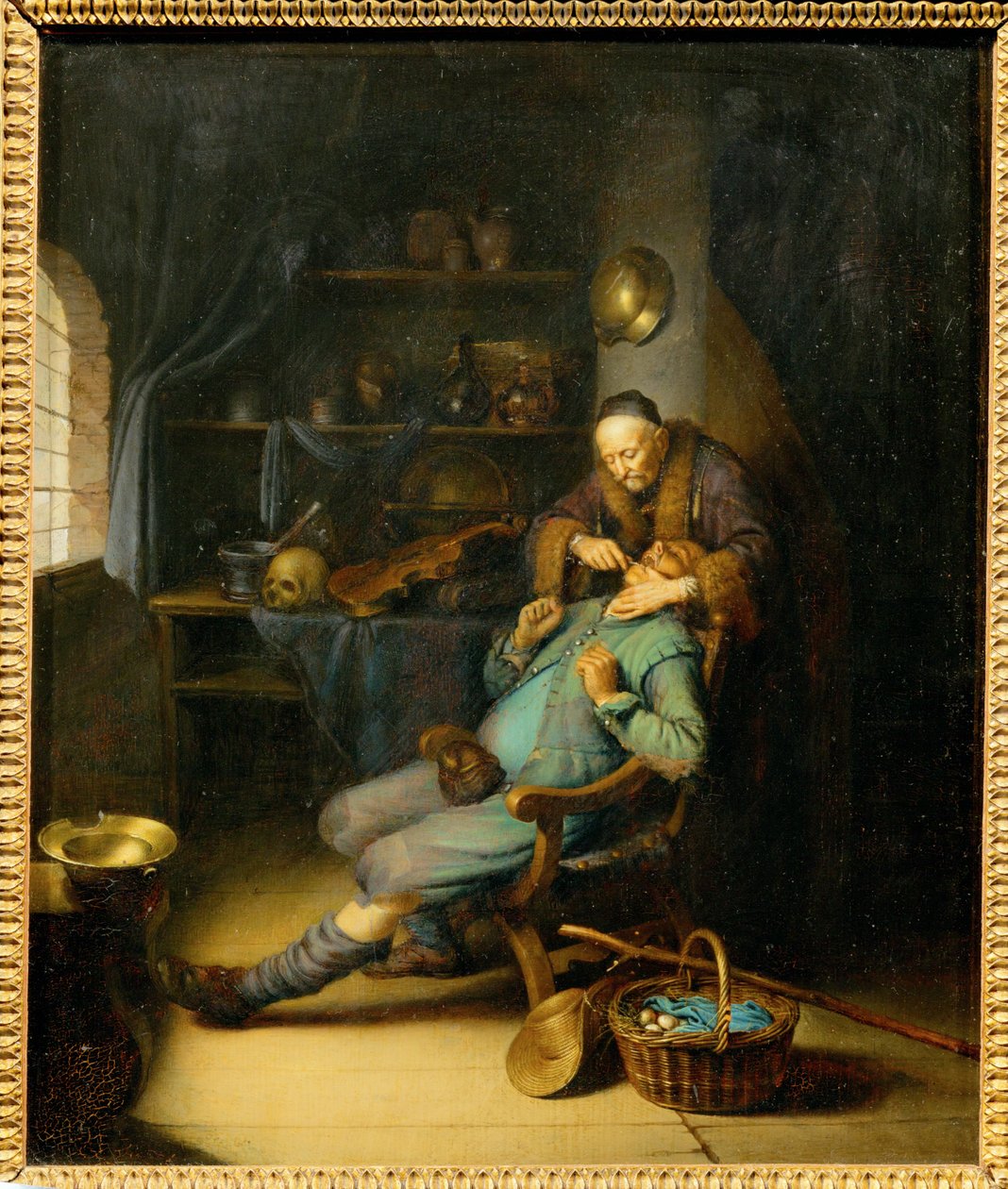 The Dentist by Gerrit or Gerard Dou