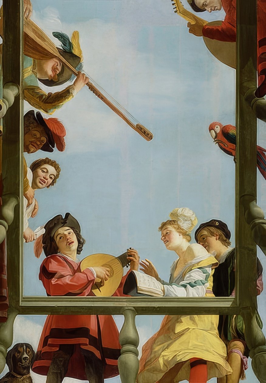 Music Group on a Balcony, 1622 by Gerrit van Honthorst