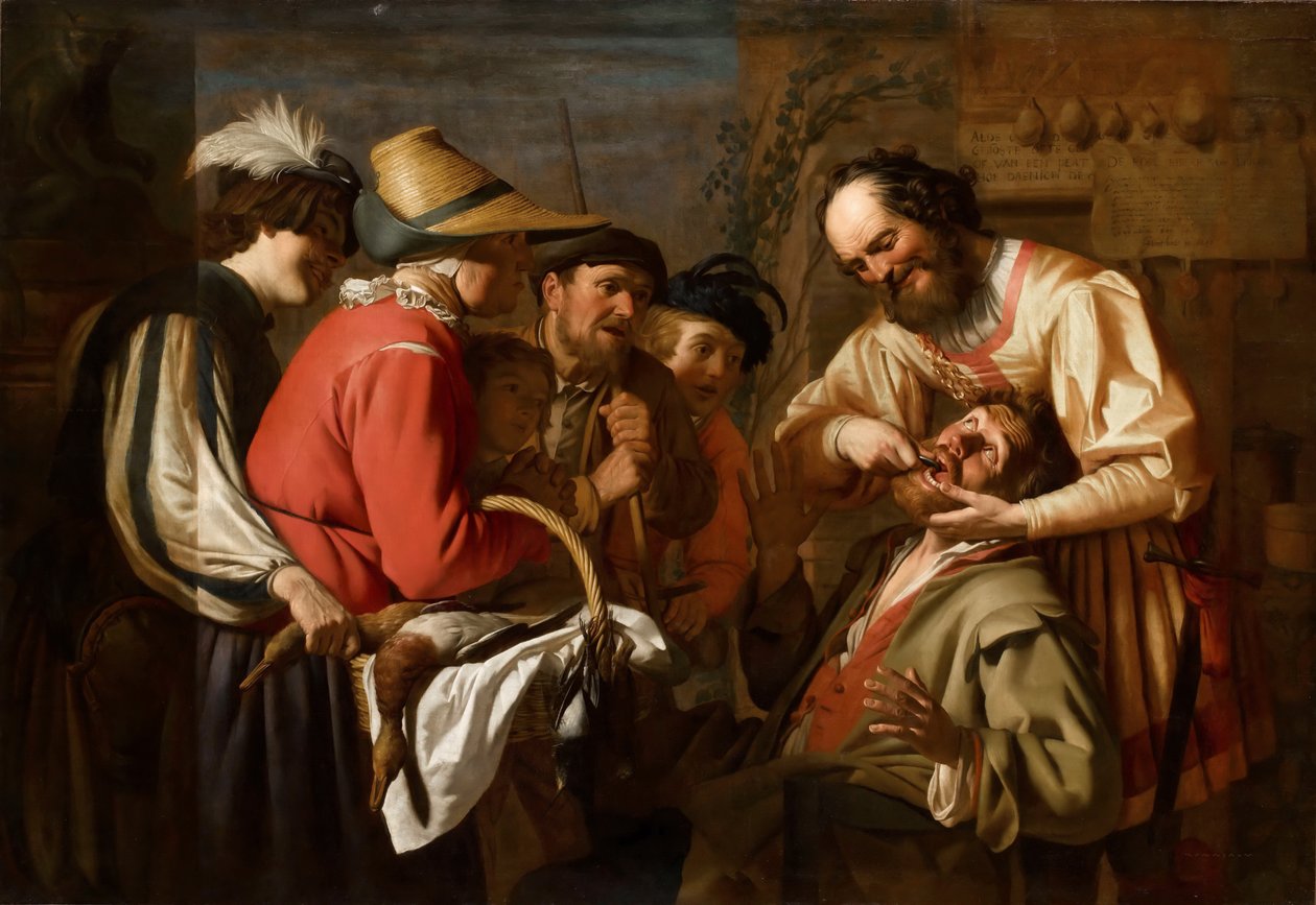 The Tooth Puller by Gerrit van Honthorst