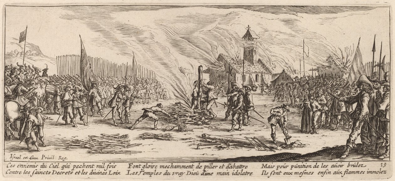 The Stake by Gerrit van Schagen after Jacques Callot