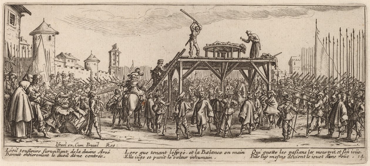 The Wheel by Gerrit van Schagen after Jacques Callot