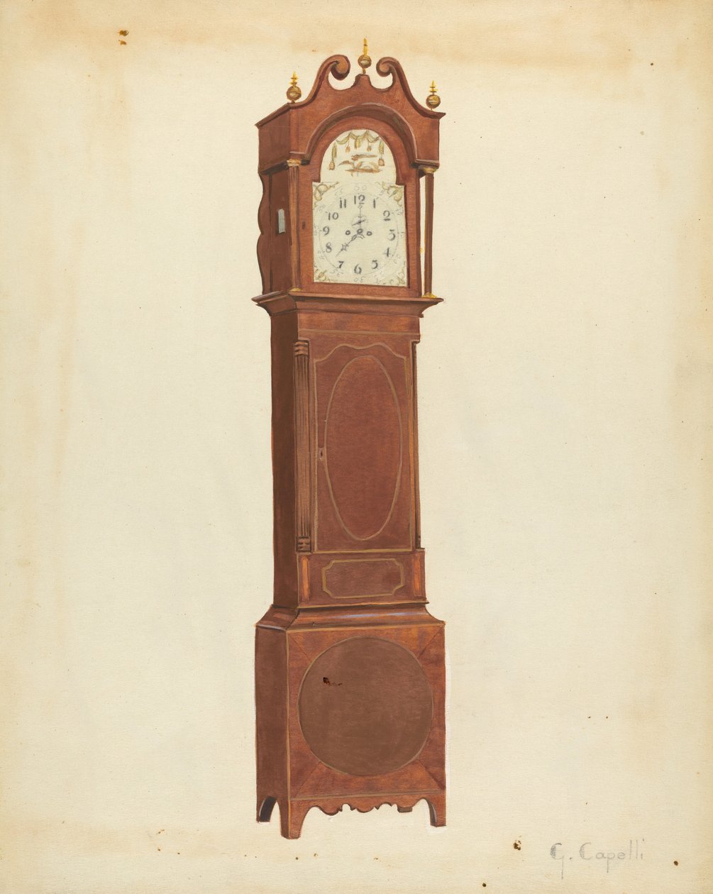 Grandfather Clock by Giacinto Capelli