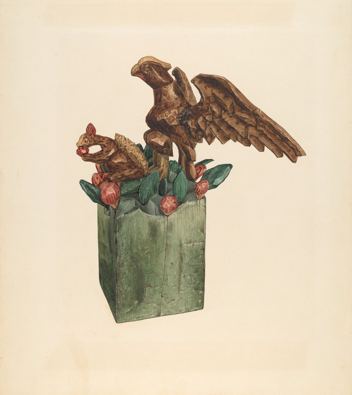 Squirrel and Eagle by Giacinto Capelli
