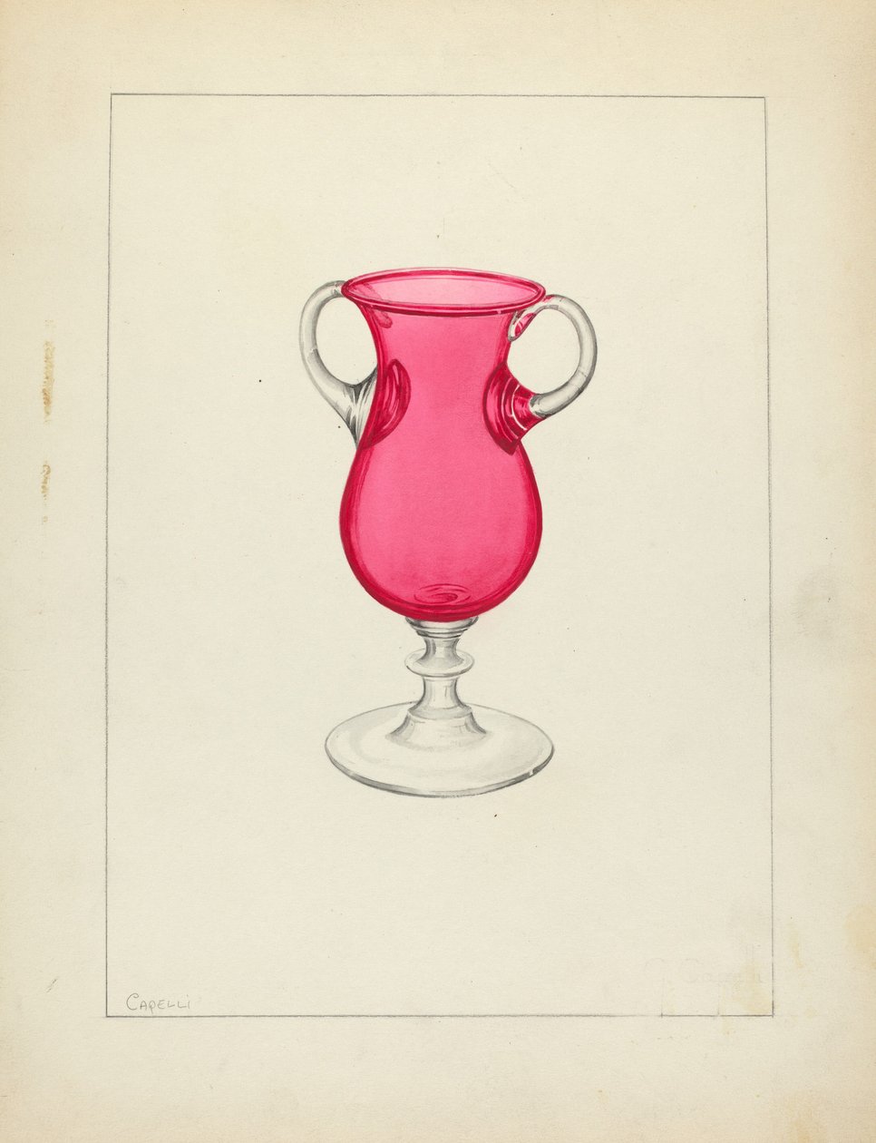Vase by Giacinto Capelli