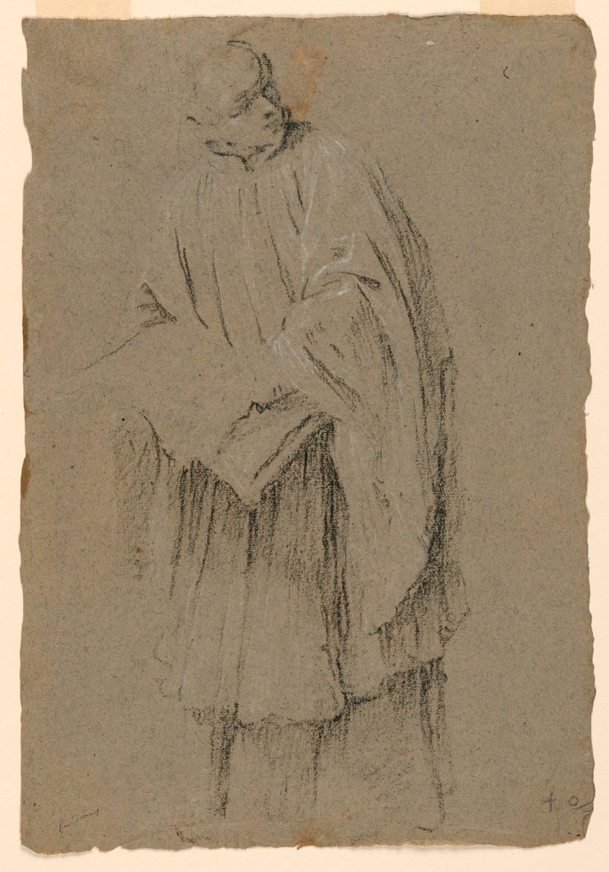 A Young Priest by Giacomo Cavedone