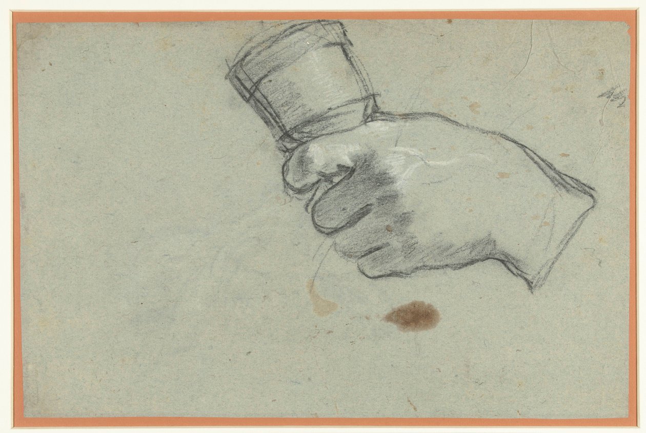 A Hand Holding a Bell by Giacomo Cavedone