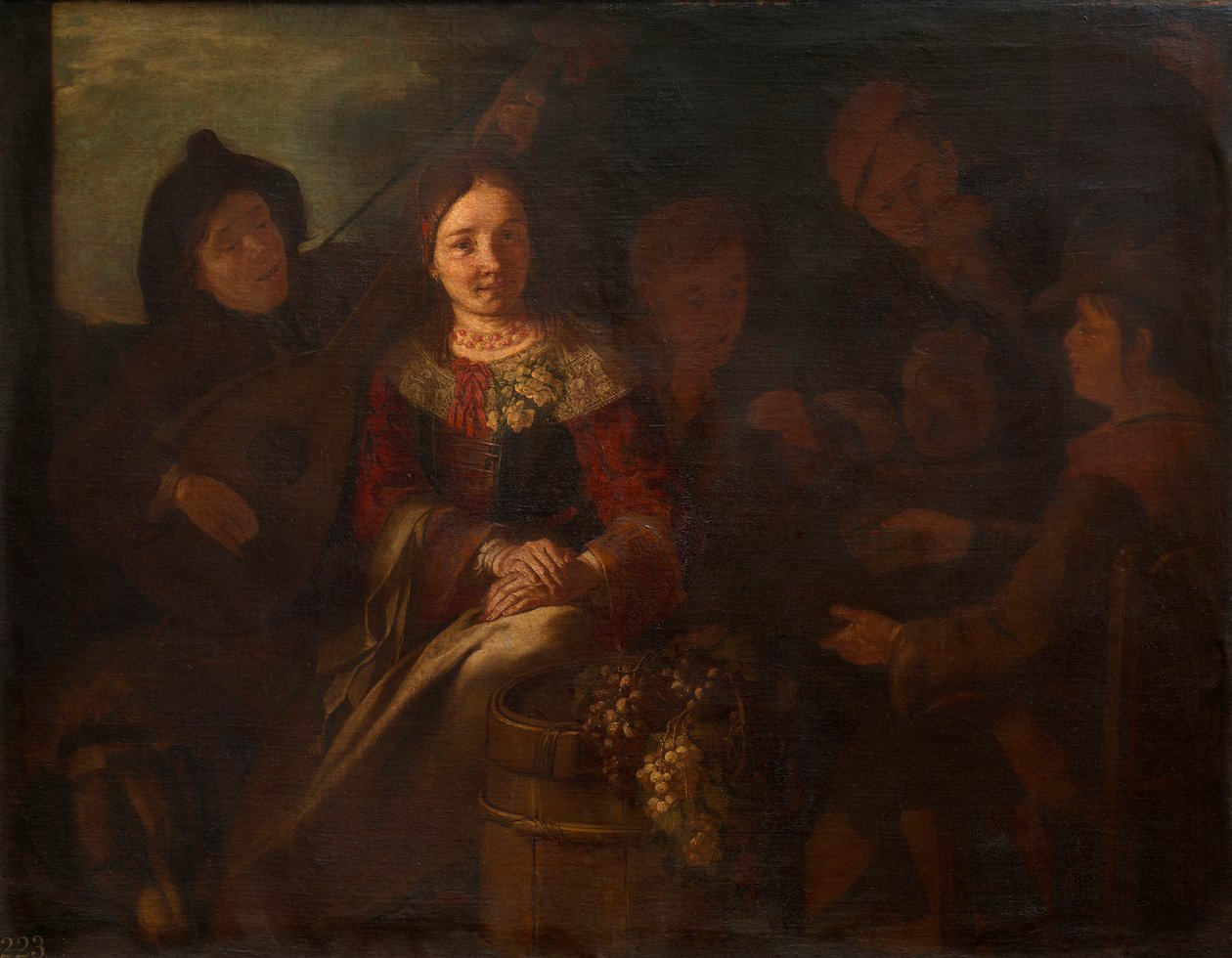 A Peasant Group by Giacomo Francesco Cipper