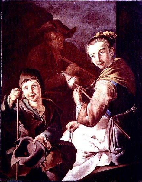 The Spinner by Giacomo Francesco Cipper