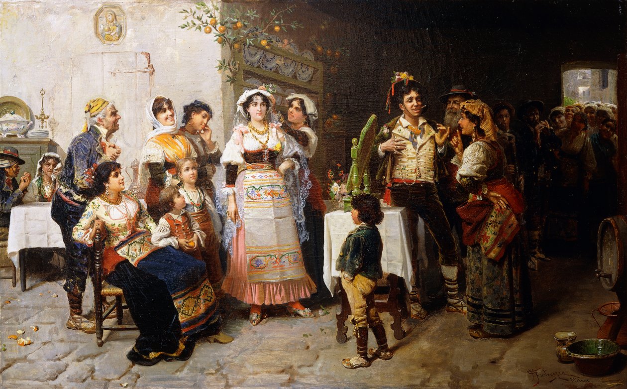 Preparations for the Wedding by Giacomo Mantegazza