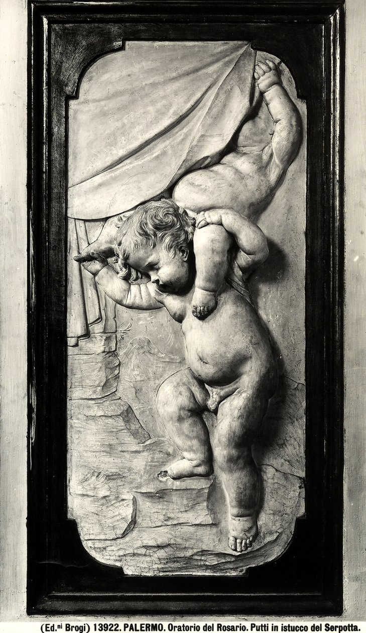 Two putti by Giacomo Serpotta
