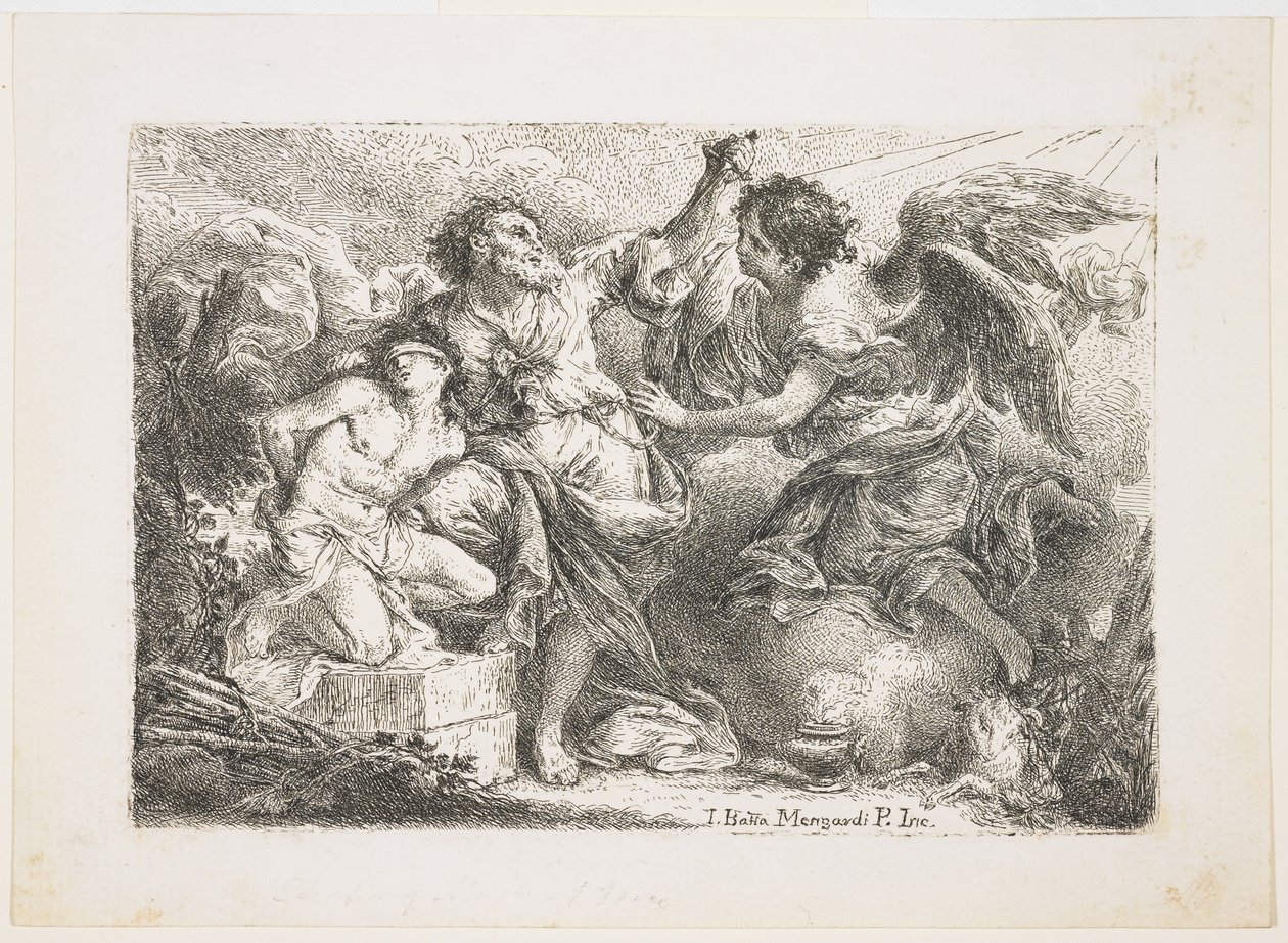 Abraham Sacrificing Isaac by Giambattista Mengardi