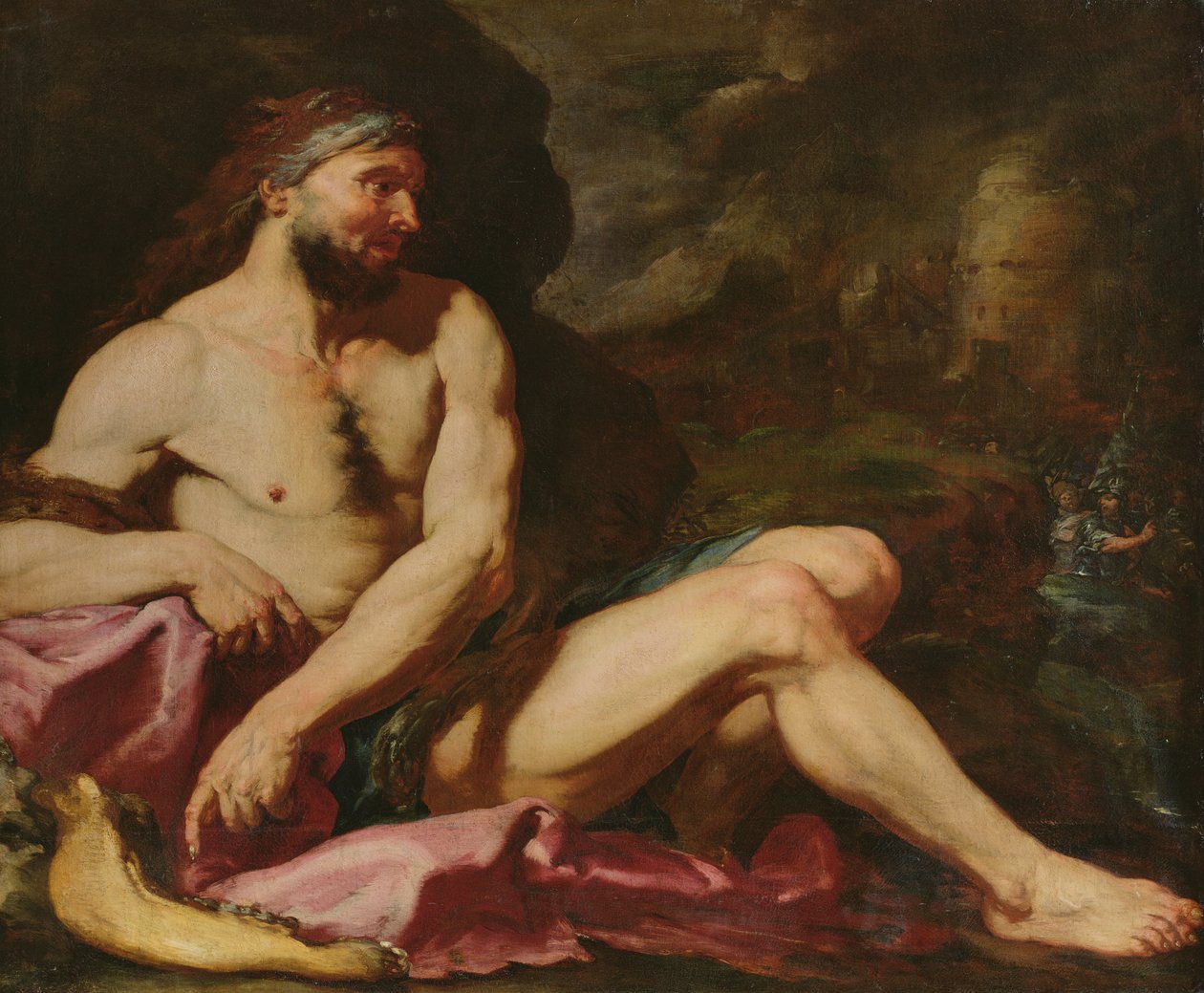 Samson Victorious by Giambattista Langetti