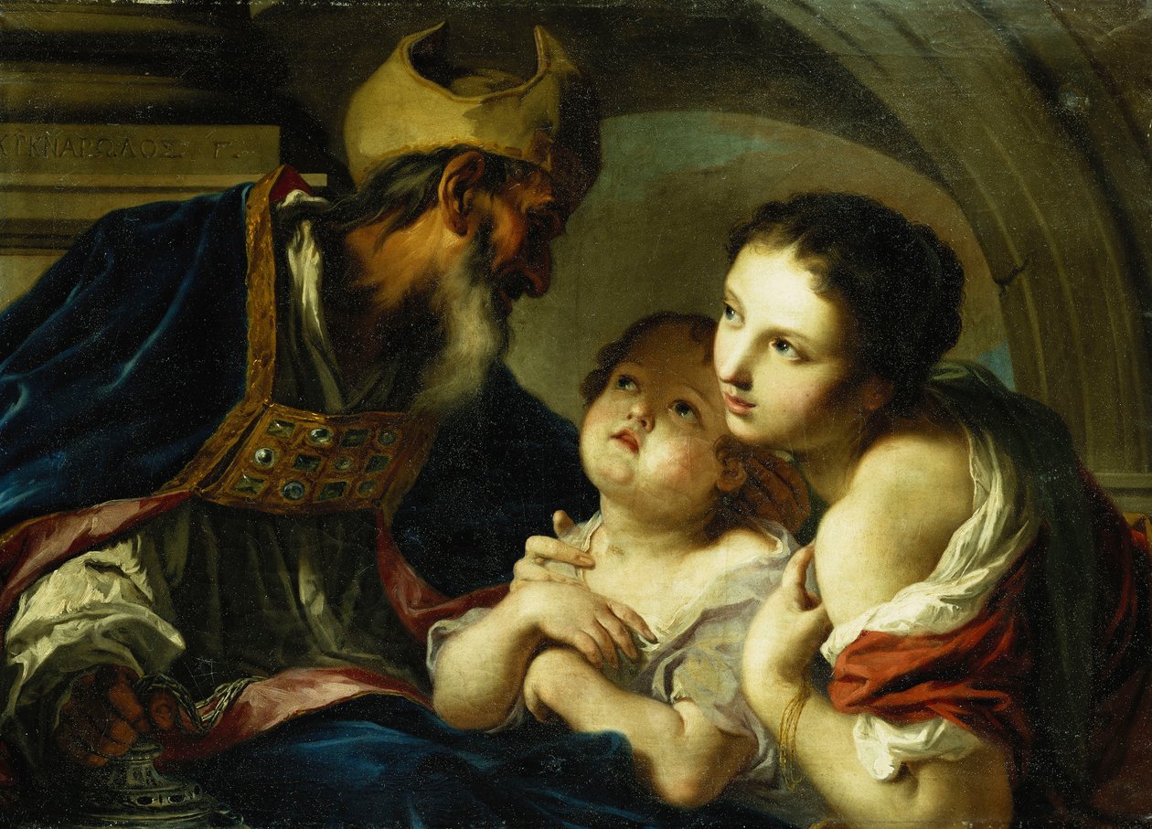 Saint Nicholas of Bari with Two Children by Giambettino Cignaroli