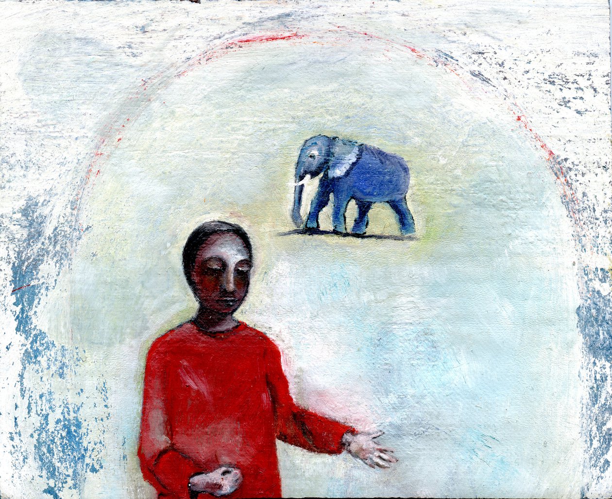 Blue Elephant Day, 2004 by Gigi Sudbury