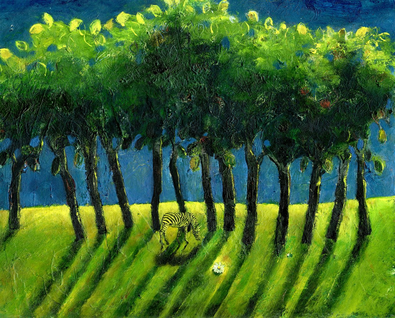 Zebra Trees, 2005 by Gigi Sudbury