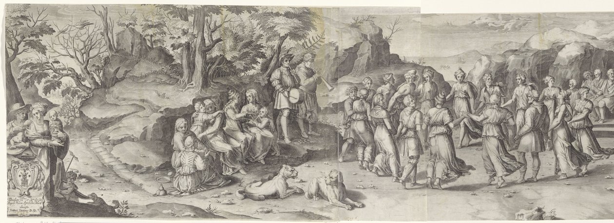 Marriage of Isaac and Rebekah by Gijsbert Van Veen