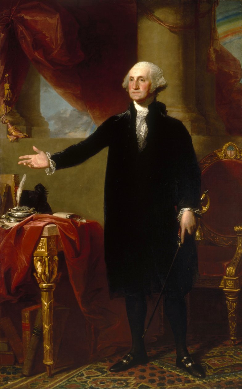 George Washington (Lansdowne portrait) by Gilbert Stuart