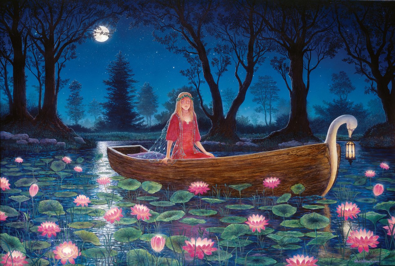 Moonlight Water Lilies by Gilbert Williams