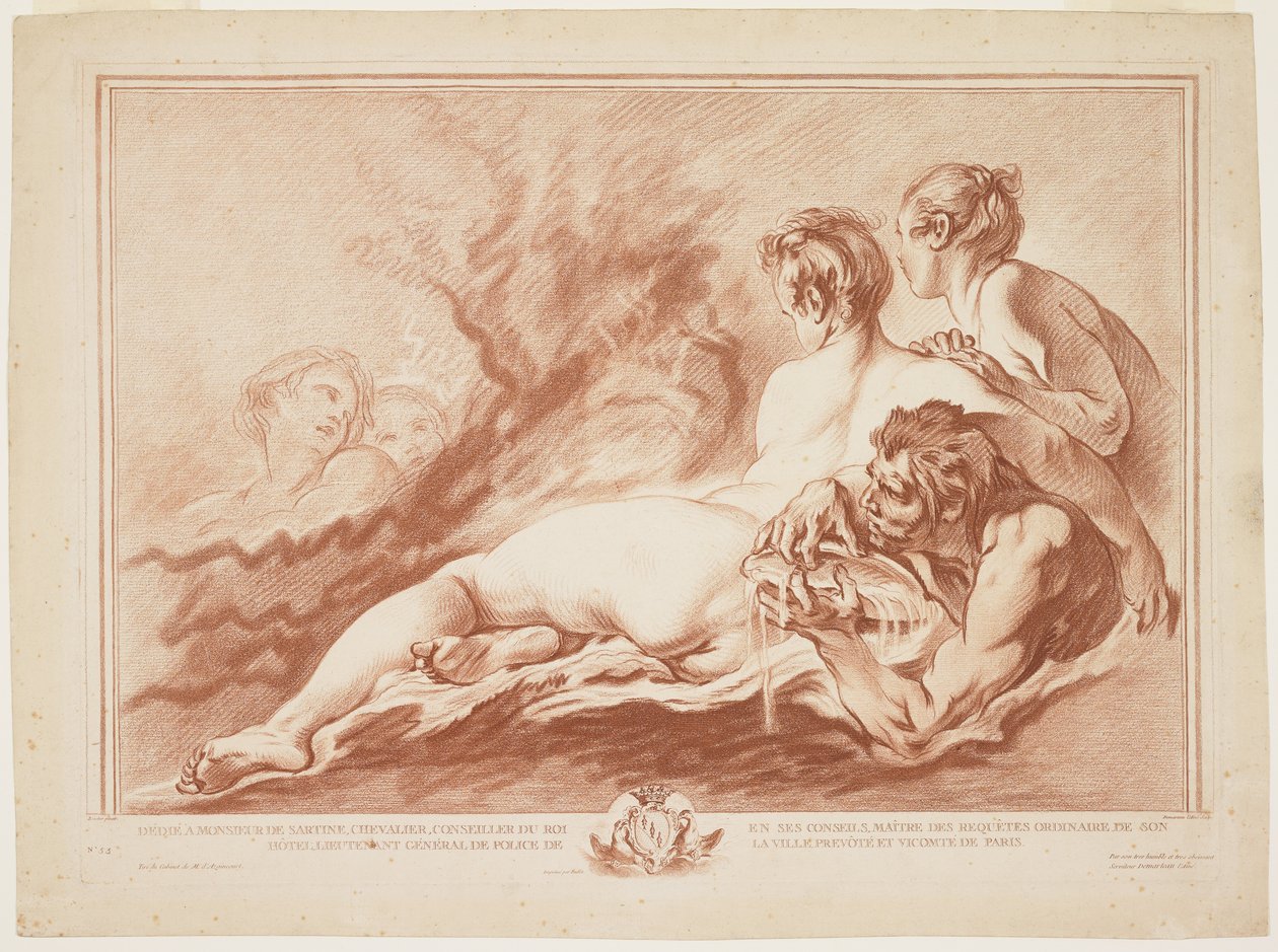 Nereids and Triton by Giles Demarteau