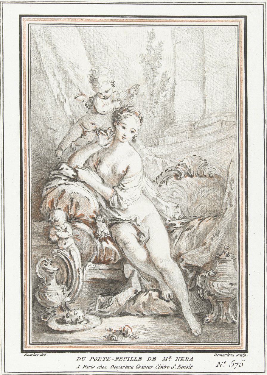 Venus and Cupid by Gilles Demarteau