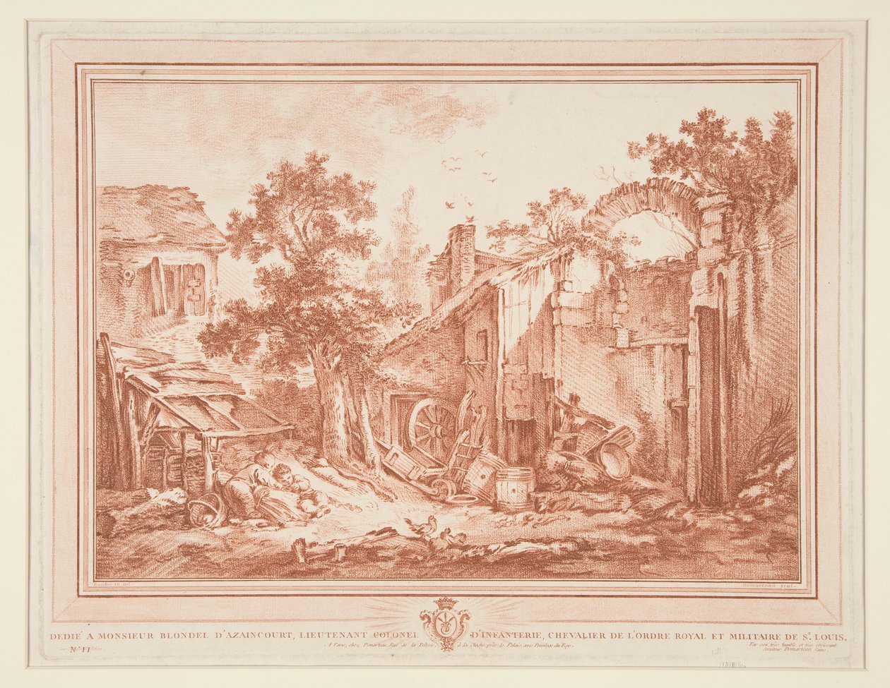 A Farmyard by Gilles Demarteau