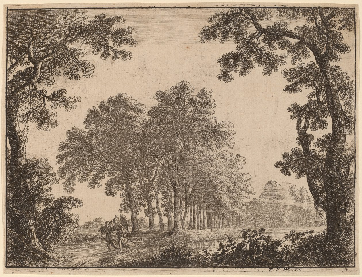 Landscape with Tobias and the Angel by Gilles Neyts