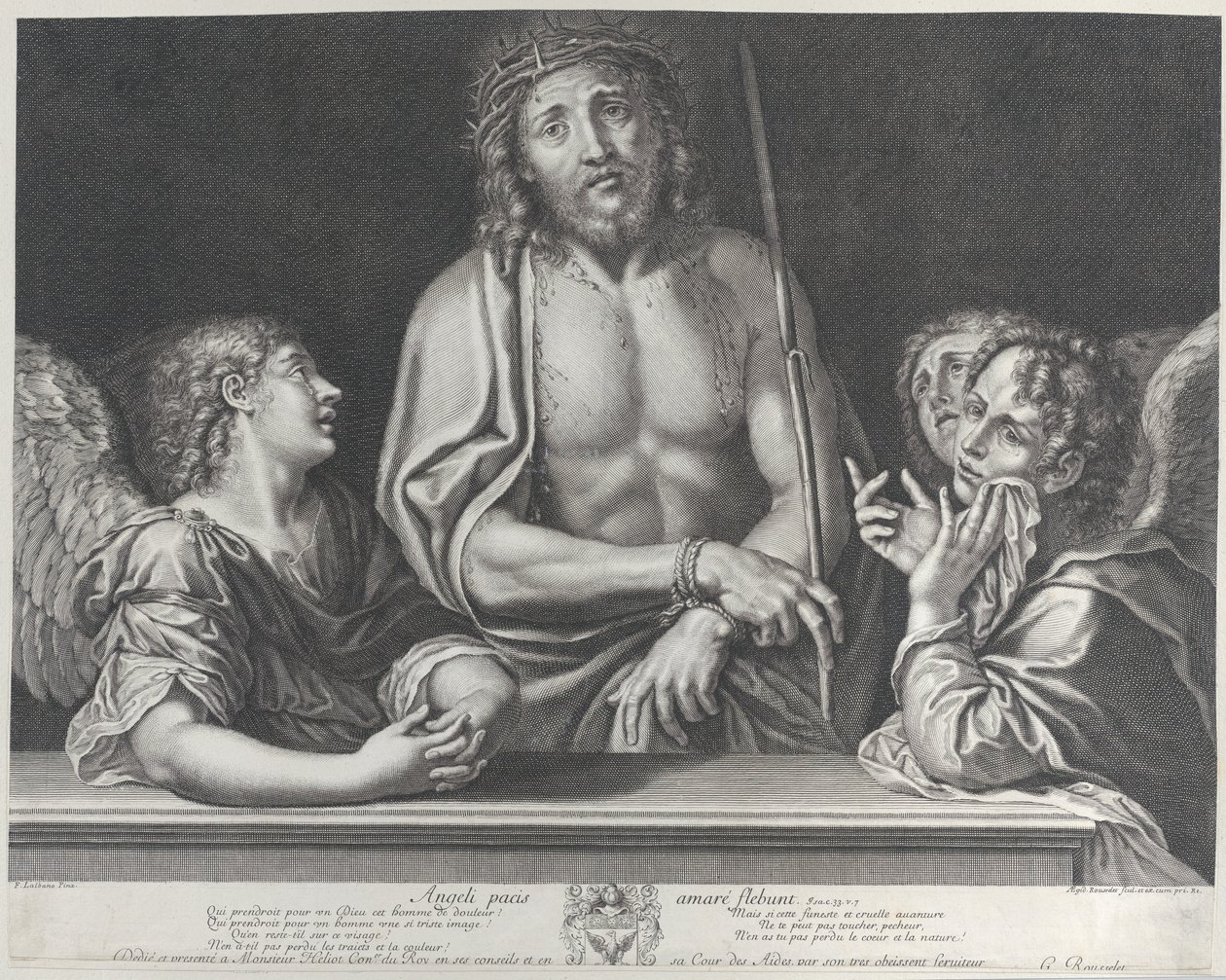 Ecce Homo with Three Angels by Gilles Rousselet