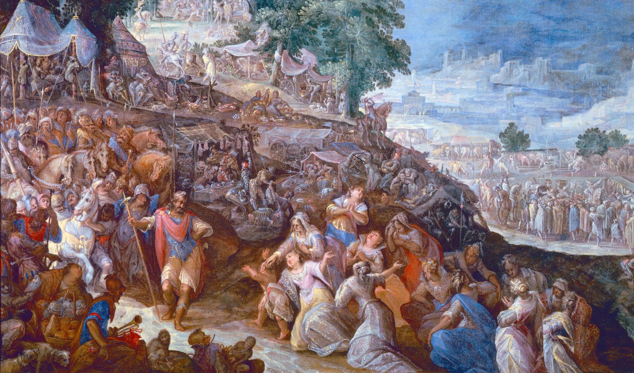 Volumnia before Coriolanus by Gillis van Valckenborch