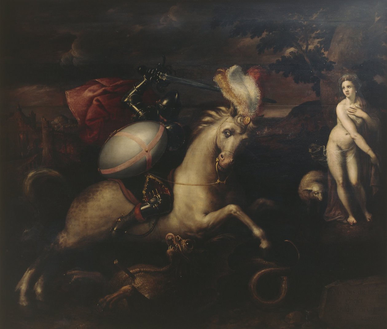 Saint George by Gillis (c.1535 99) Congnet