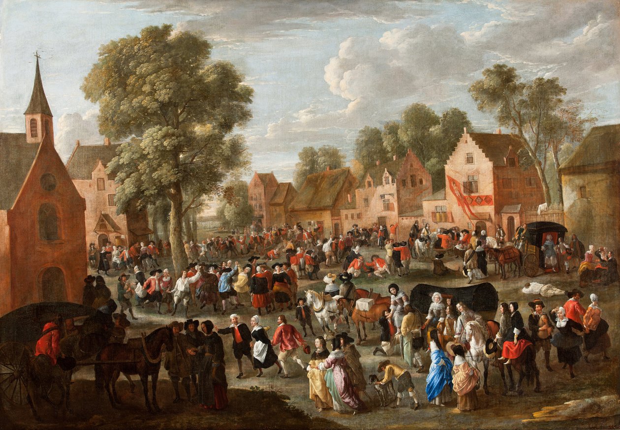 Village Fair by Gillis van Tilborgh