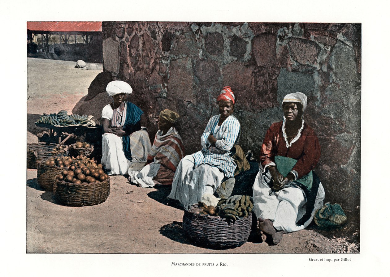 Fruit sellers, Rio de Janeiro, Brazil by Gillot