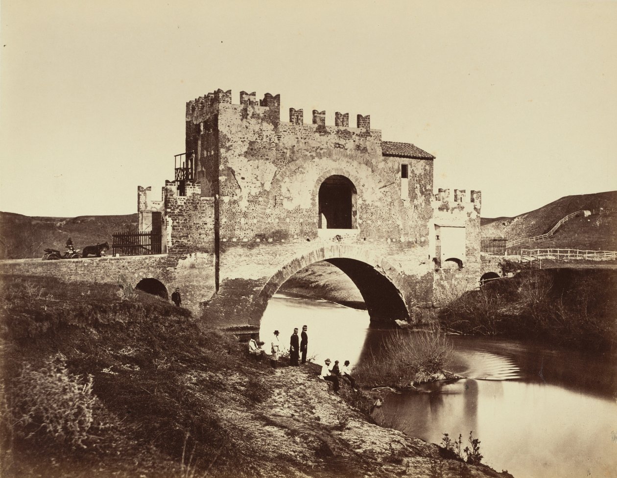 Ponte de Nomentano (Bridge of Nomentano), 1860s by Gioacchino Altobelli