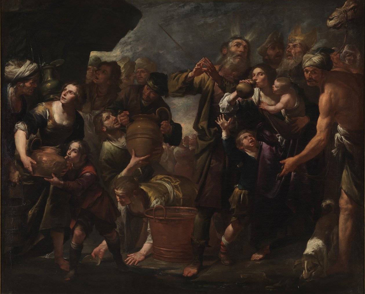Moses Drawing Water from the Rock by Gioacchino Assereto