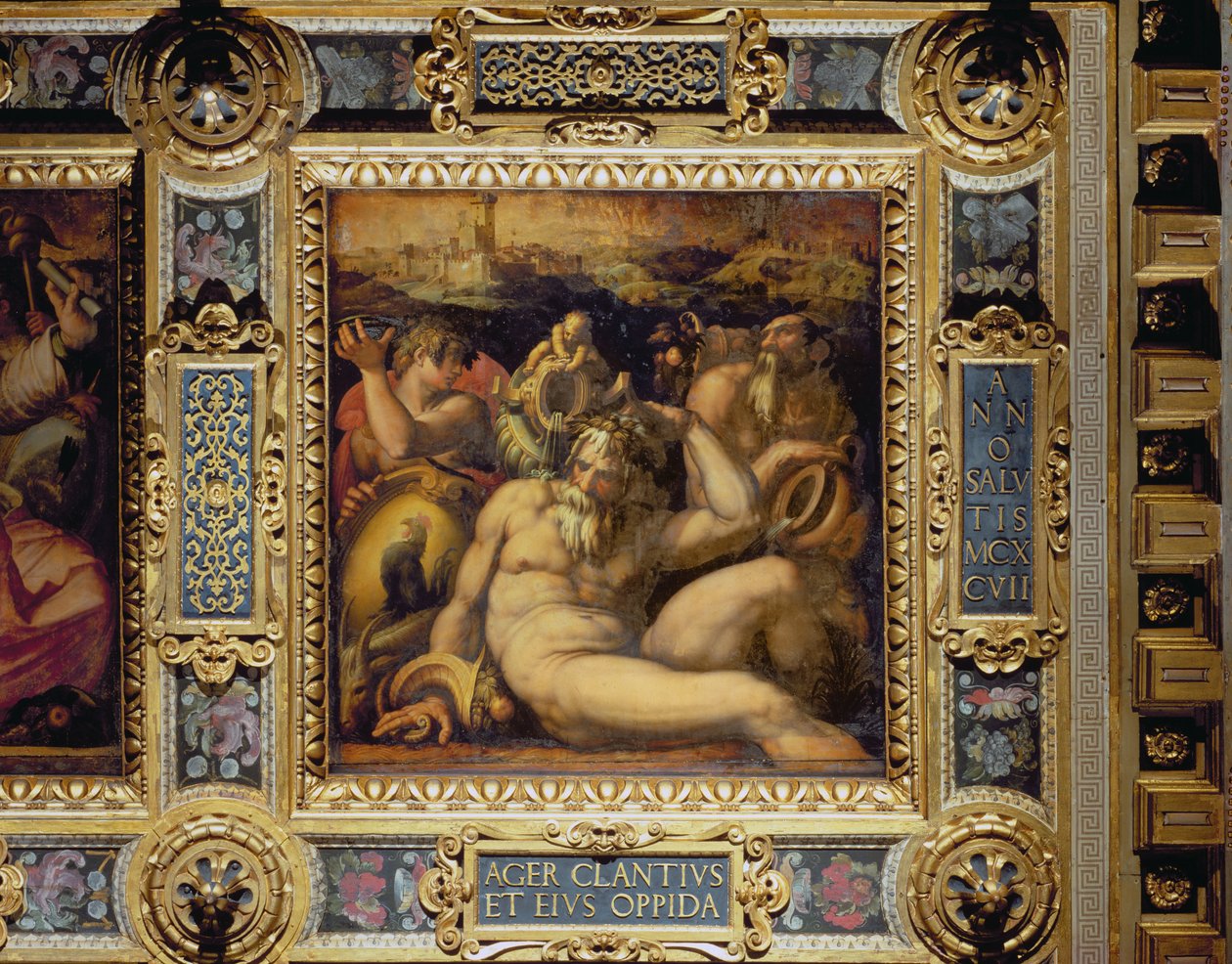 Allegory of the Chianti region from the ceiling of the Salone dei Cinquecento by Giorgio Vasari