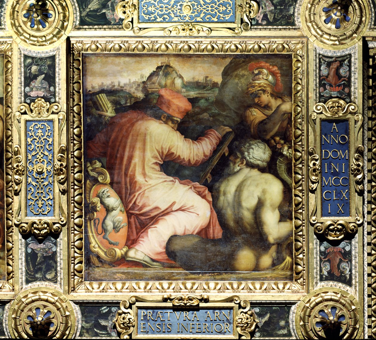 Allegory of the town of San Miniato and the Lower Valdarno from the ceiling of the Salone dei Cinquecento by Giorgio Vasari