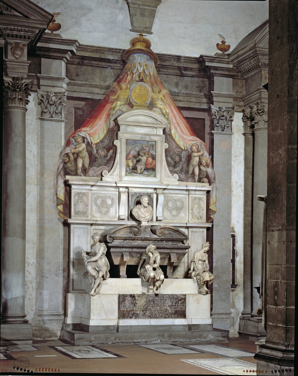 Monument to Michelangelo Buonarroti (1475-1564) by Giorgio Vasari