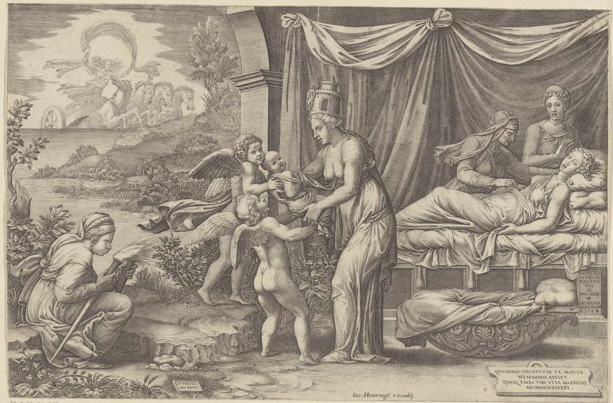 Allegory of Birth by Giorgio Ghisi