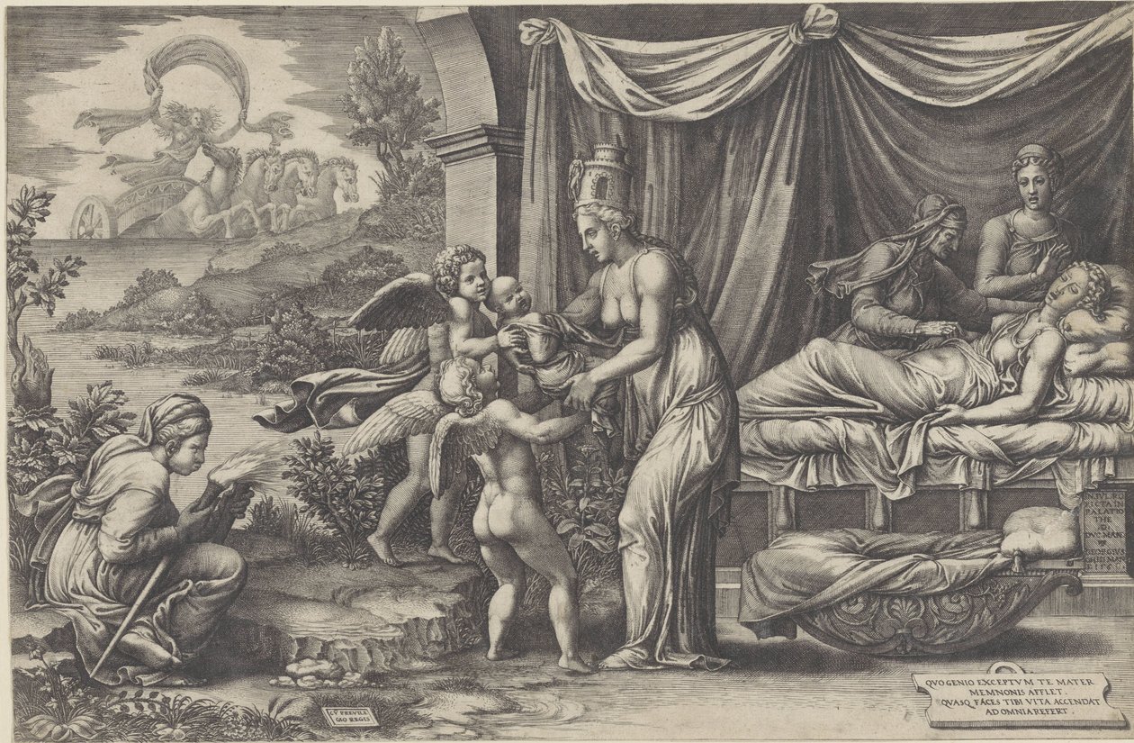 Allegory of Birth by Giorgio Ghisi