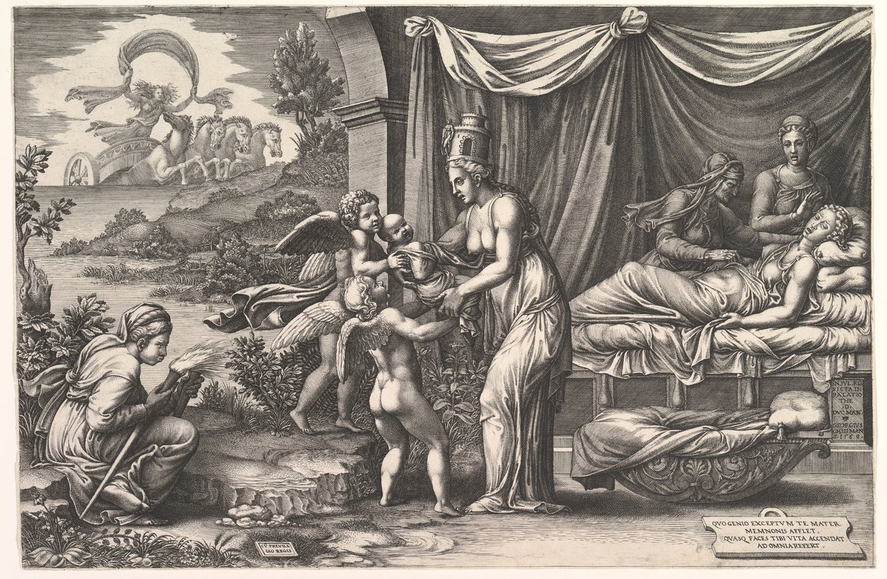 Allegory of Birth by Giorgio Ghisi