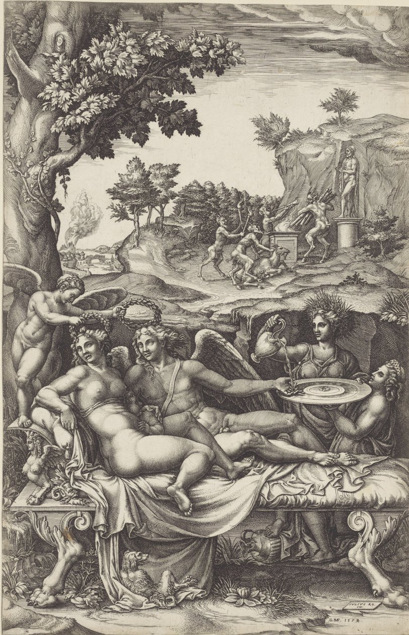 Cupid and Psyche by Giorgio Ghisi