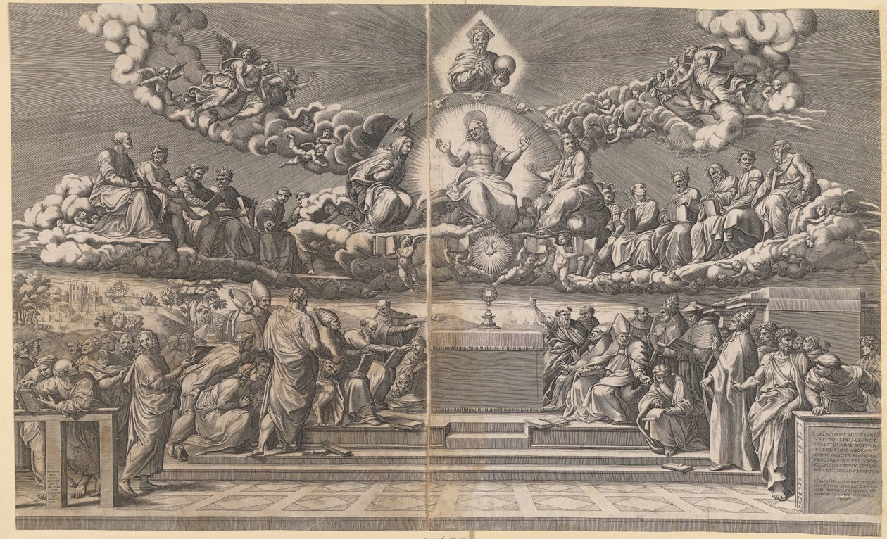 The Discussion of the Holy Sacrament by Giorgio Ghisi